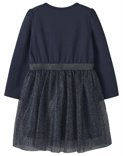 Name It - NMFOsimi Frozen Tulle Kjole - Navy Blazer